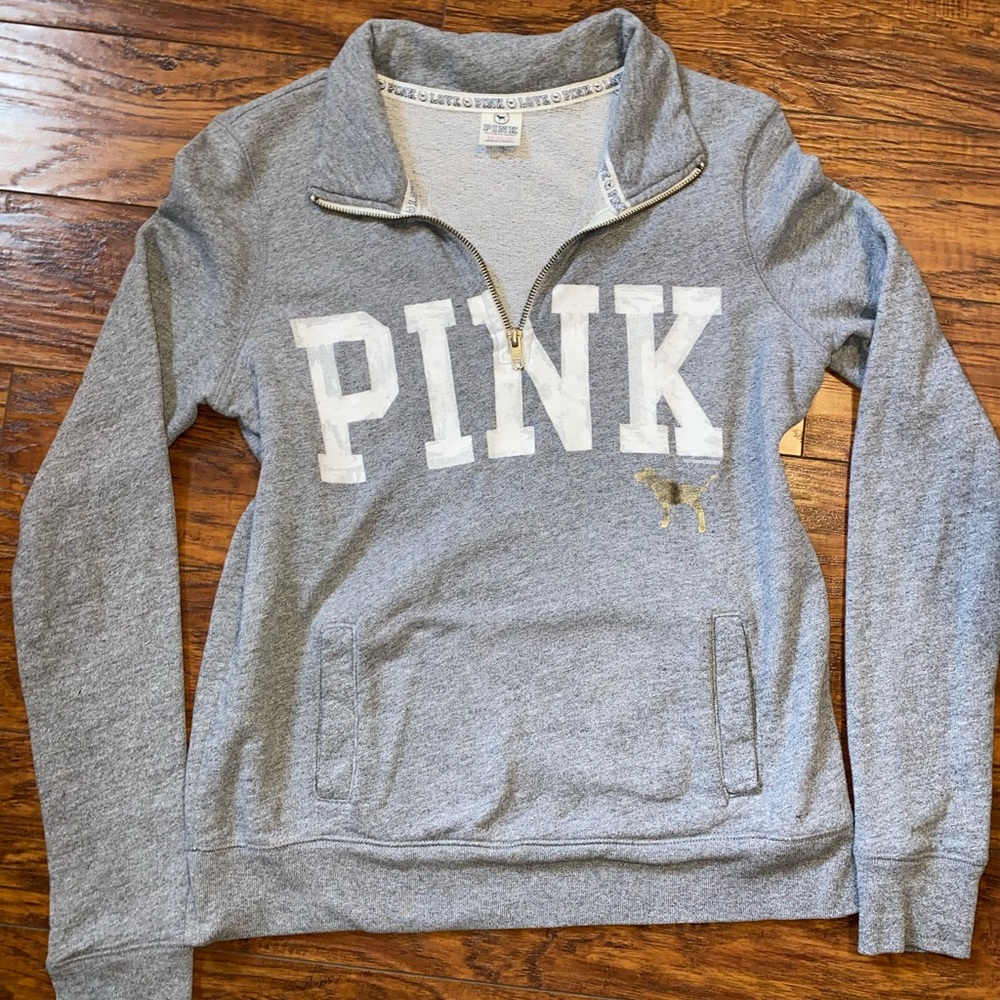 PINK Half Zip Pullover